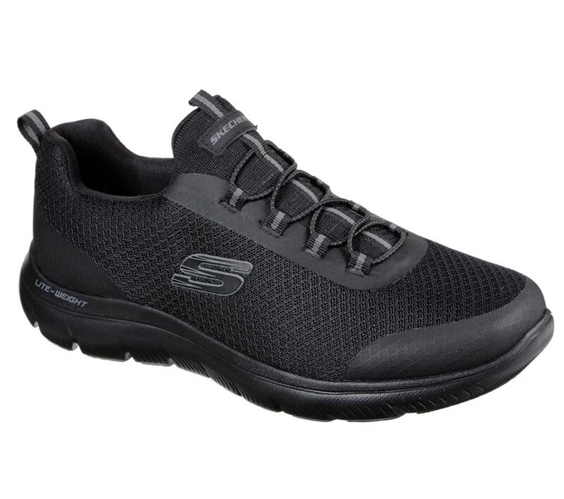 Skechers Summits - Repinski - Mens Slip On Shoes Black [AU-PP3900]